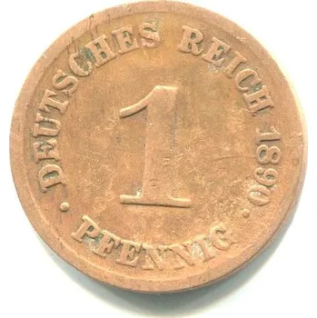 NĚMECKO. 1 Pfennig 1896/A.