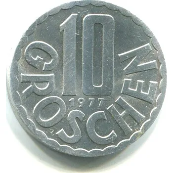 RAKOUSKO. 10 Groschen 1977.