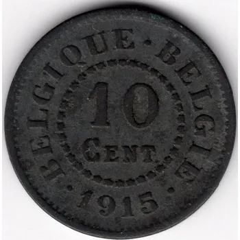 BELGIE. 10 centimes 1915.