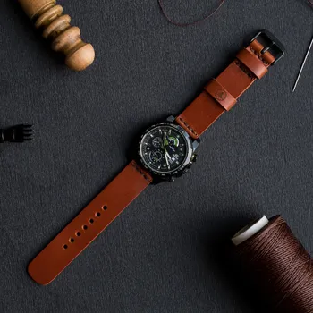 Řemínek na hodinky KOŽENÝ ŘEMÍNEK NA ANALOGOVÉ HODINKY - HNĚDÝ STŘÍBRNÁ, M ( 13 - 18 cm ), 18 mm Vidra Brand