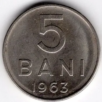 RUMUNSKO. 5 bani 1963. KM-89