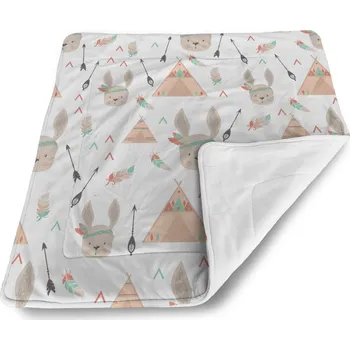 deka Sablio Deka pro miminko Zajíci u stanu - 80x100 cm