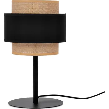 Lampička Kaja Gato stolní lampa 1x40 W černá-béžová K-5236
