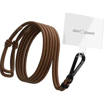 AlzaGuard Universal Phone Lanyard hnědá