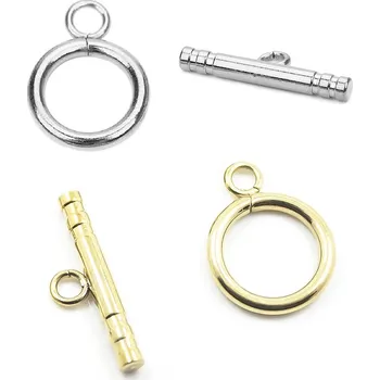 Materiál na výrobu šperku Ocelové Americké Zapínání 14mm - 1Pár - Nerez SL