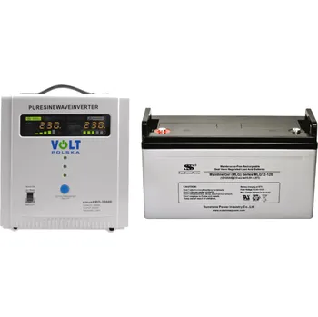 Záložní zdroj Záložní zdroj 1250W, sinusPRO-2000E + AKU 120Ah