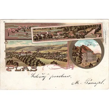 PLASY. 1899. Litografie.