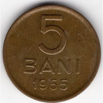 RUMUNSKO. 5 bani 1955.
