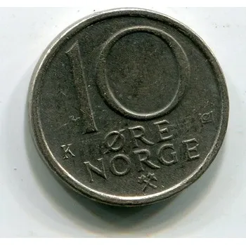 NORSKO. 10 öre 1984.