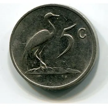 JIHOAFRICKÁ REPUBLIKA. 5 cents 1986.