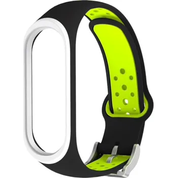 Příslušenství k chytrým hodinkám Xiaomi Náhradní náramek Mi band 3/4 EF Barva: Černo-Zeleno-Bílá, Pro Přístroj: Xiaomi Mi band 3/4