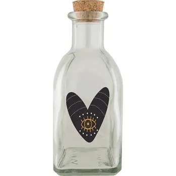 Sklenice Bohemia Gifts Skleněná lahvička Srdce, 250 ml