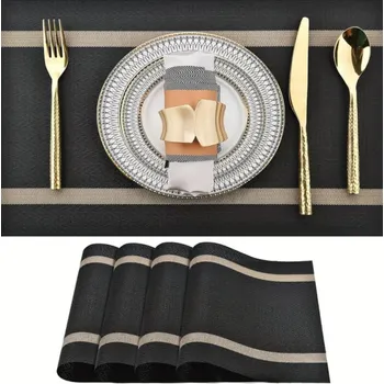 Household Stolní podložka GENIA 300 x 450 mm / Černá-zlatá