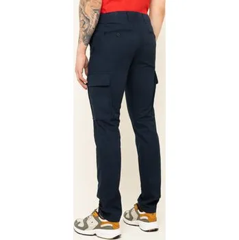 Oblečení a móda Tommy Hilfiger Kalhoty z materiálu Bleecker MW0MW11785 Tmavomodrá Slim Fit 32_34