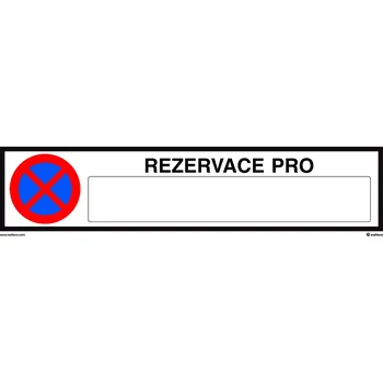 Walteco Rezervace pro, 100x400mm, plast