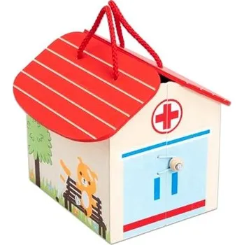 Domeček pro panenku Betzold Dřevěná nemocnice - domeček na hraní