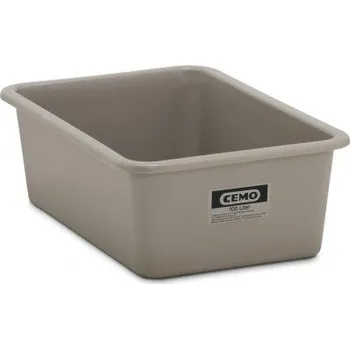 Přepravka na jídlo CEMO Obdélníková nádoba z laminátu, standardní objem 100 l, barva šedá.