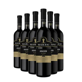 Víno 6x Akhasheni červené polosladké víno