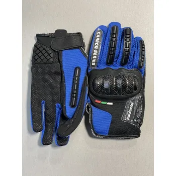 Moto rukavice MARKSTORE Dospělé rukavice madmotors carbon- modré Velikost: L