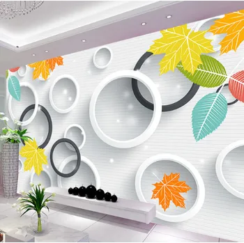 Fototapeta Solution Media 3D tapeta -Kruhy a listy MU1560 3 - 3D Relief - Vliesová tapeta - 320g/m2