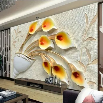 Tapeta Solution Media 3D tapeta - Embossed Flower MU1393 1 - Voděodolné plátno - Textilní tapeta omyvatelná - 250g/m2