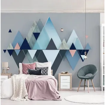 Fototapeta Solution Media 3D tapeta - Modrý geometrický vzor MU2781 6 - Samolepící tapeta - 380-450g/m2