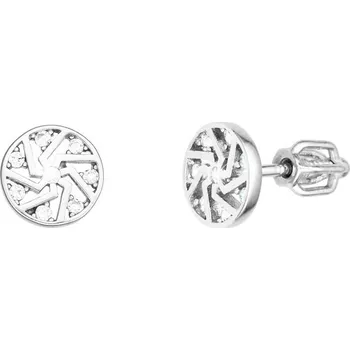 Náušnice Bealio BEALIO Stříbrné náušnice ORNAMENT spirálka ostrá 03-13226-2877