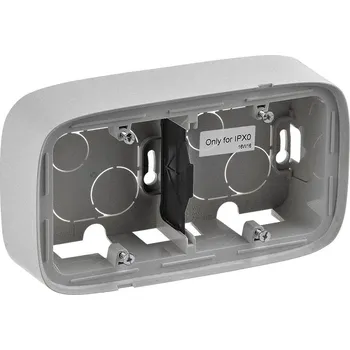 vypínač Valena ALLURE krabice 2-násobná na povrch barva hliník *755572 Legrand