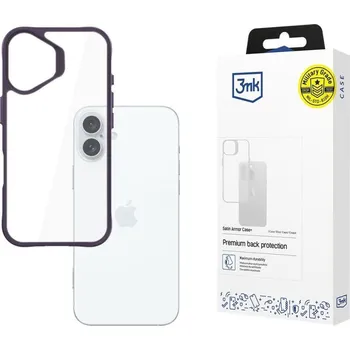 Pouzdro na mobilní telefon 3mk ochranný kryt Satin Armor Case+ Purple pro Apple iPhone 16 Plus 5903108597821