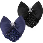 Spona do vlasů se síťkou QHP - černá