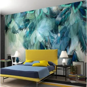 Fototapeta Solution Media 3D tapeta - Modré peří MU1987 6 - Samolepící tapeta - 380-450g/m2