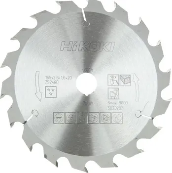 Pilový kotouč HiKOKI 752480 Pilový kotouč 165x20mm, Z18 free_store_pickup
