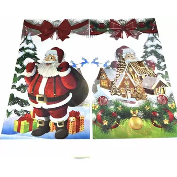 Sáček na potraviny Mikulášský celofánový sáček "Santa a chaloupka" 20x40xcm 1 ks