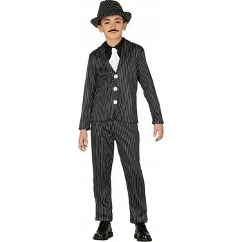 Karnevalový kostým KOSTÝM MALÝ GANGTER 116 černá 116