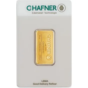 Zlatý slitek 10g C.Hafner (Německo)
