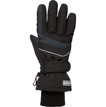 Rukavice Dětské rukavice LOAP RUBI 6 Černá, Tmavě modrá, Šedá
