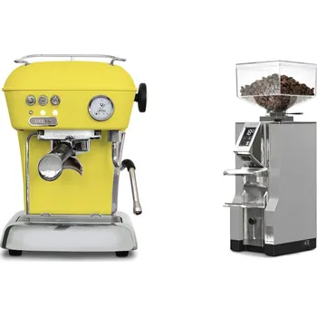 Kávovar Ascaso Dream ONE, Sun Yellow + Eureka Mignon Libra, CR grey