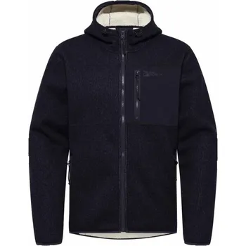 Pánská mikina Pánská outdoorová mikina Jack Wolfskin KAMINFEUER HOODED JKT M L Tmavě modrá