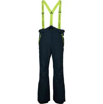 Pánské kalhoty Pánské lyžařské kalhoty LOAP FELIX L Tmavě modrá, Reflexní neon