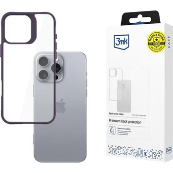 Pouzdro na mobilní telefon 3mk ochranný kryt Satin Armor Case+ Purple pro Apple iPhone 16 Pro Max 5903108592840