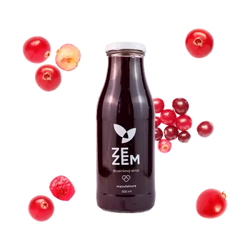 Brusinkový sirup 500 ml - ZEZEM