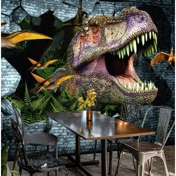 Tapeta Solution Media 3D tapeta - Dinosaurus MU238 2 - Voděodolná hedvábná tkanina - Textilní tapeta lesklá - 200g/m2