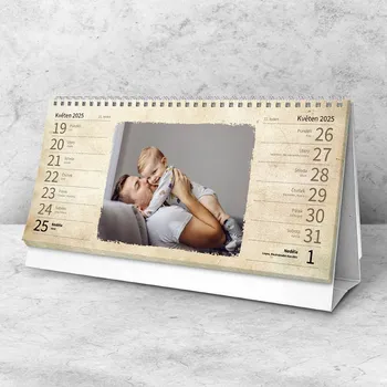 Fotokalendář Stolní čtrnáctidenní fotokalendář "Láska na papíře"