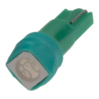 Povinná bezpečnostní výbava LED T5 zelená, 12V, 1LED/3SMD