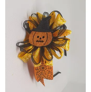 Čelenka Čelenka do vlasů - dýně s kloboukem (dýně - Halloween)