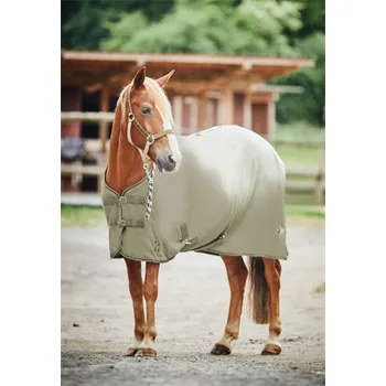 Deka pro koně Odpocovací deka Horze Monster Pony, fleecová, krémová - vel. 105 cm