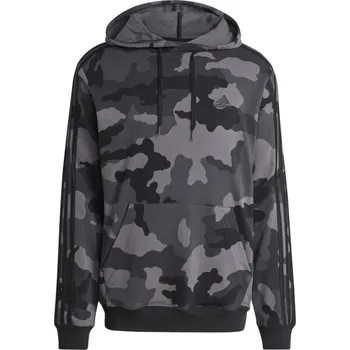 Pánská mikina Pánská mikina adidas CAMO HOODIE XL Tmavě šedá, Šedá