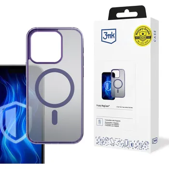 Pouzdro na mobilní telefon 3mk ochranný kryt Frosty MagCase Purple pro Apple iPhone 15 Pro 5903108596541