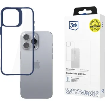 Pouzdro na mobilní telefon 3mk ochranný kryt Satin Armor Case+ Blue pro Apple iPhone 16 Pro Max 5903108592673