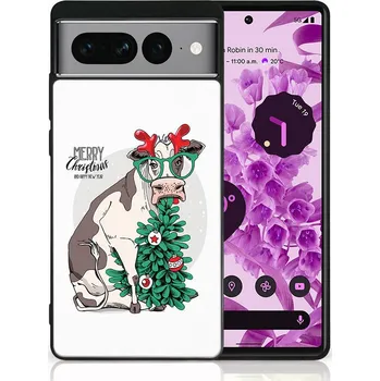 Vánoční dekorace VSECHNONAMOBIL 90210 MY ART Kryt s vánočním designem Google Pixel 7 Pro MERRY CHRISTMAS (074)
